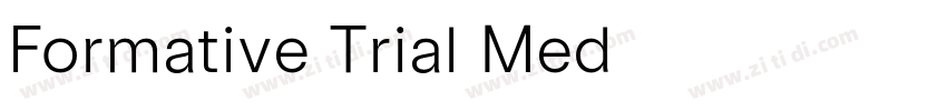 Formative Trial Med字体转换